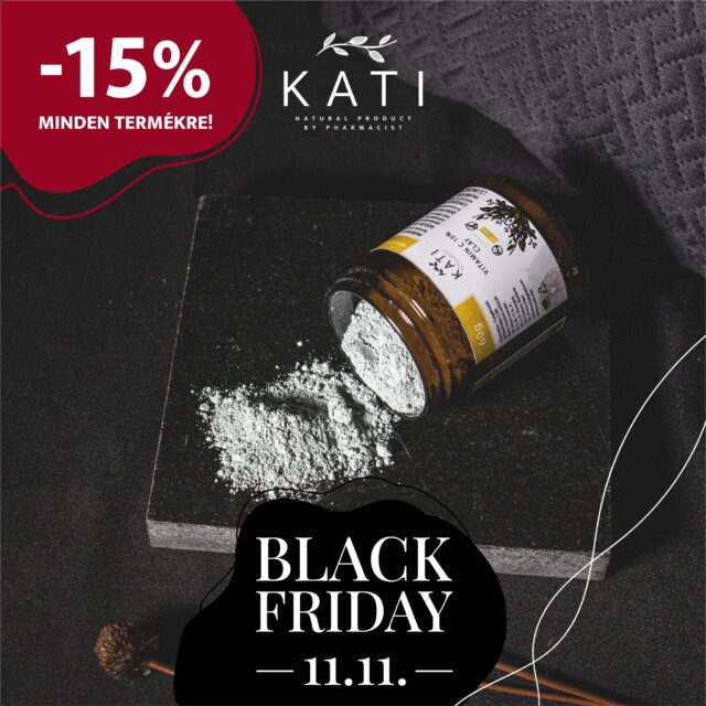 Ne feledd: ma Black Friday van Katinál!🥳😁 Csak MA minden KATI termékre -15% kedvezmény!🖤 🚚Ingyenes szállítás 230 lej felett.
Irány a webshop: https://www.katinaturals.com